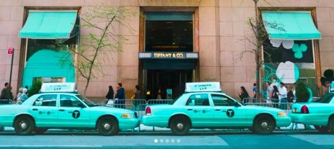 Tiffany Blue taxis