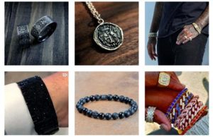 joaillerie masculine sur Instagram