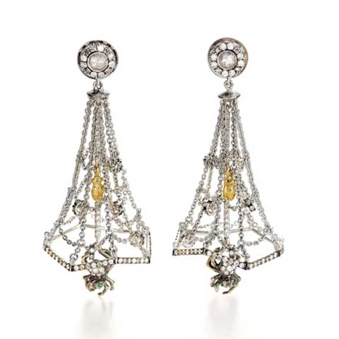 Bibi Van Der Velden boucles d'oreille Halloween