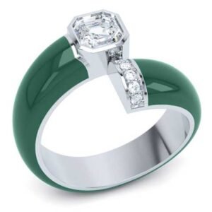 Loev bague émail diamant