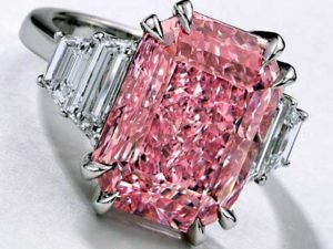 Sothebys fancy pink diamond ring